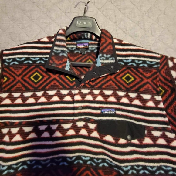 Patagonia Synchilla Snap-T Cinder RED Mens Large - Picture 2 of 6